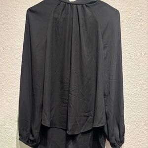 SHEIN Black Long Sleeve Blouse
